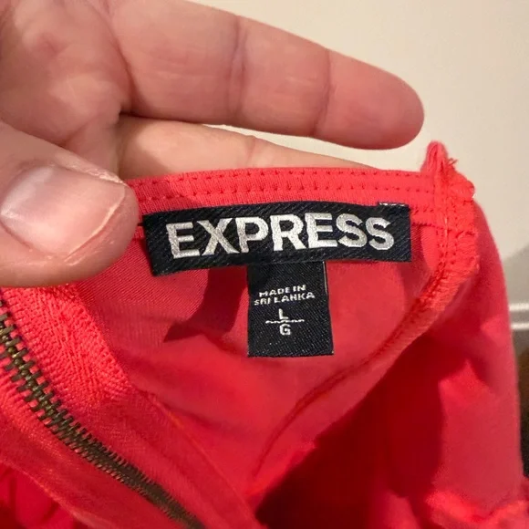 Express Vibrant Red Dress - Picture 3 of 3